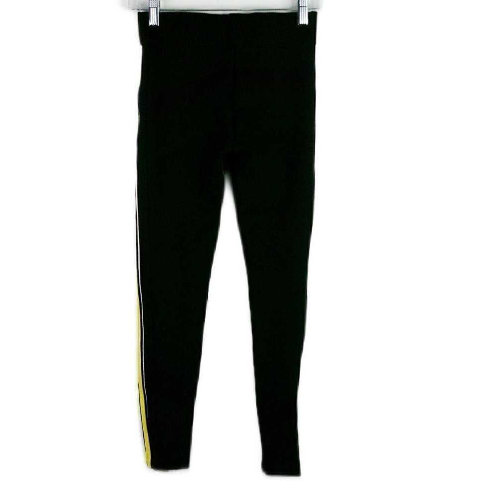 Zara Trafaluc - Black/Yellow/White Stretchy Legging - Size Small - Picture 3 of 7